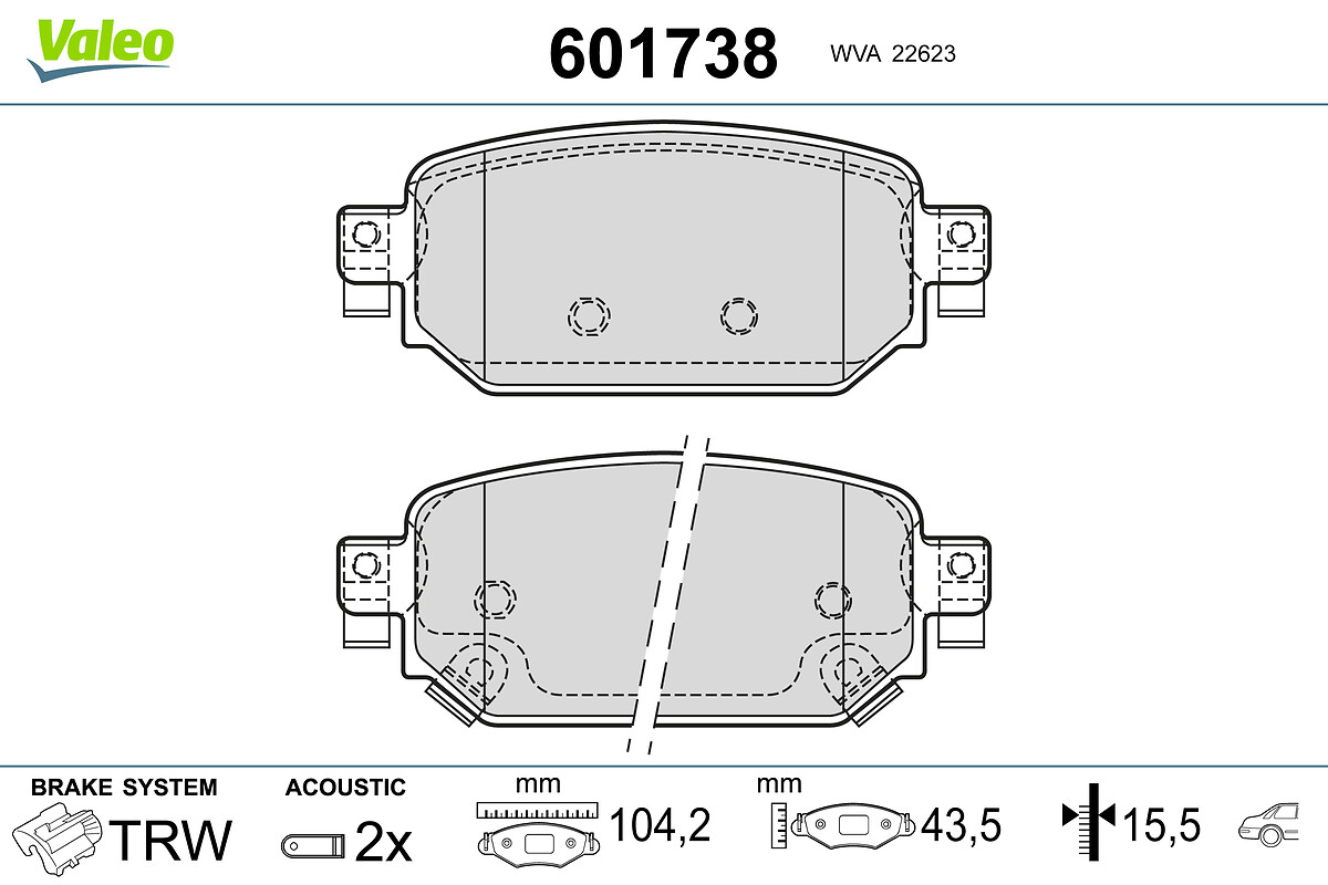 BRAKE PADS MAZDA 3 2013 CX 2018 RR